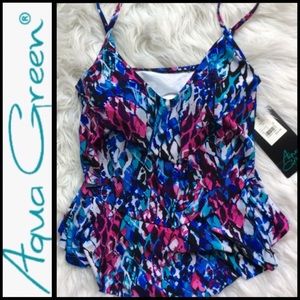 BNWT Ruffle Tankini Top